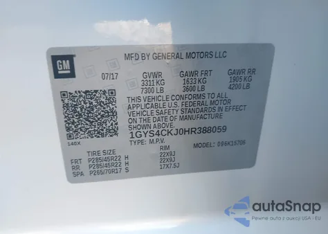 2017 Cadillac Escalade Premium Luxury from USA, damaged, VIN 1GYS4CKJ0HR388059